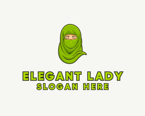 Muslim Niqab Avatar logo design