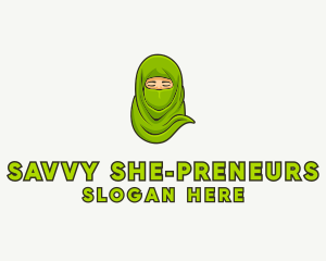 Muslim Niqab Avatar logo design