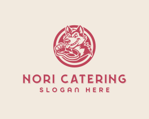 Wolf Meat Dining logo design