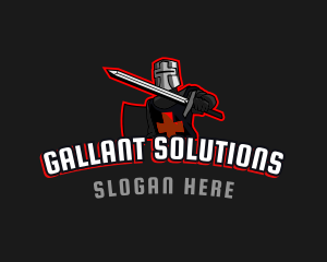 Gallant Crusader Sword  logo design