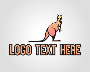 Outback Kangaroo Mascot logo