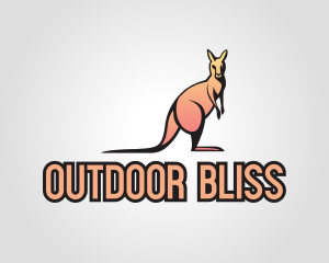 Outback Kangaroo Mascot logo design