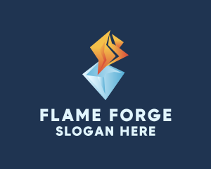 Ice Fire Thermal logo design