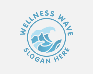 Gradient Wave Swell logo design