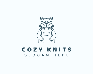 Cute Dog Hoodie logo design