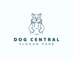 Cute Dog Hoodie logo design