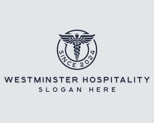 Hospital Caduceus Nursing logo design