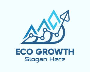 Business Growth Arrow logo design