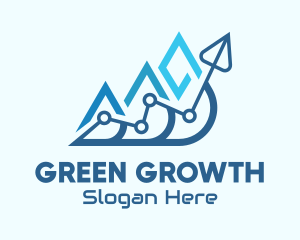 Business Growth Arrow logo design