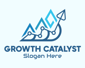 Business Growth Arrow logo design