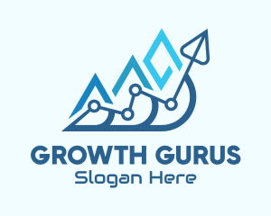 Business Growth Arrow logo design