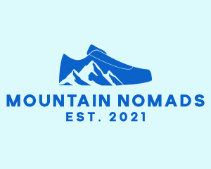 Mountain Hiking Shoe logo design