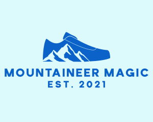 Mountain Hiking Shoe logo design