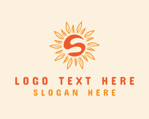 Orange Sunshine Letter S logo
