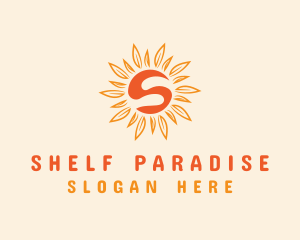 Orange Sunshine Letter S logo design