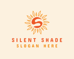 Orange Sunshine Letter S logo design