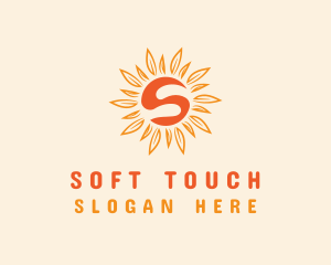 Orange Sunshine Letter S logo design