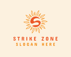 Orange Sunshine Letter S logo design