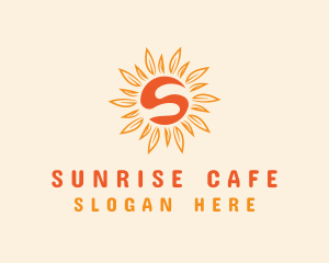 Orange Sunshine Letter S logo design