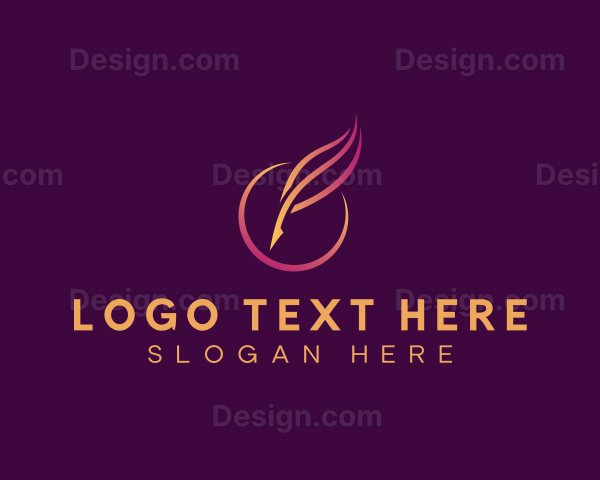 Elegant Quill Pen Logo