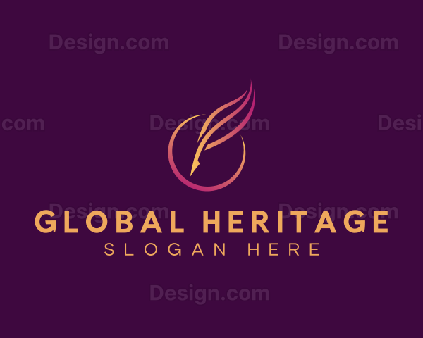 Elegant Quill Pen Logo