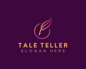 Elegant Quill Pen logo design