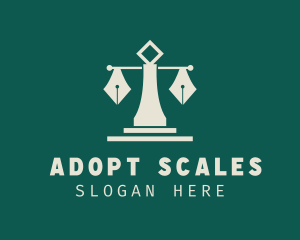 Pen Scale Law Firm logo design