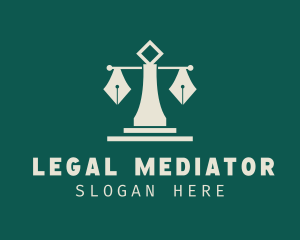 Pen Scale Law Firm logo design