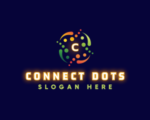 Circle Dots Technology logo design