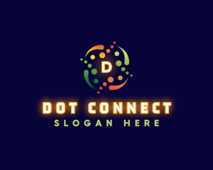 Circle Dots Technology logo design