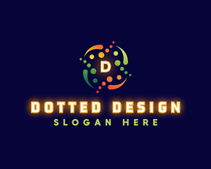 Circle Dots Technology logo design