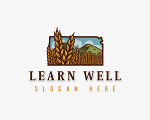 Wheat Farm Kansas Logo