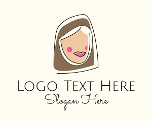 Muslim Woman Head logo