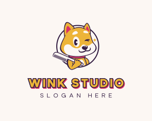 Puppy Dog Grooming logo design