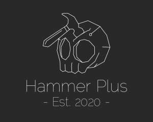 Creepy Skull Hammer  logo