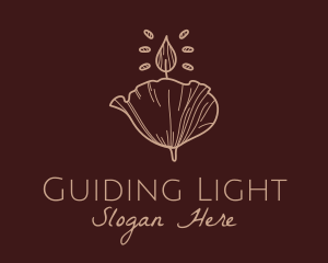 Floral Candle Decor logo design