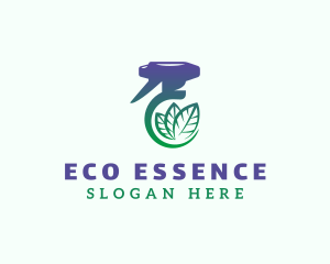 Eco Spray Bottle Cleaner logo design