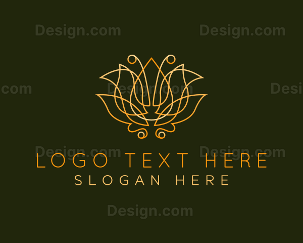 Premium Lotus Flower Logo