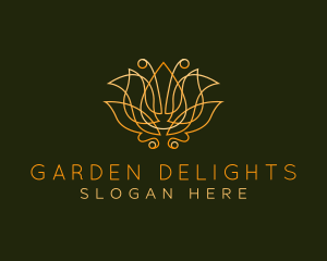 Premium Lotus Flower logo design