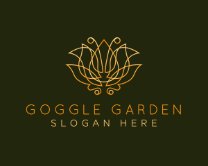 Premium Lotus Flower logo design