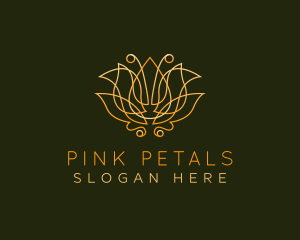 Premium Lotus Flower logo design