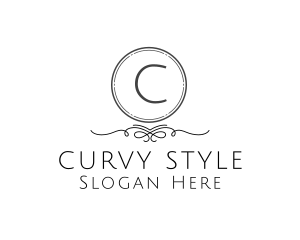 Decorative Circle Swirl   logo design