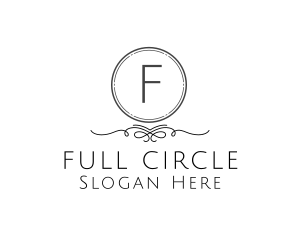 Decorative Circle Swirl   logo design