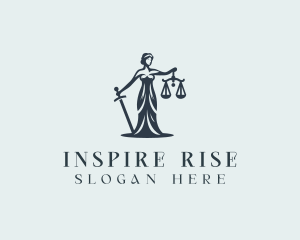 Legal Female Justice Scales logo