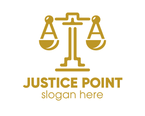 Gold Attorney Lawyers Scales of Justice logo