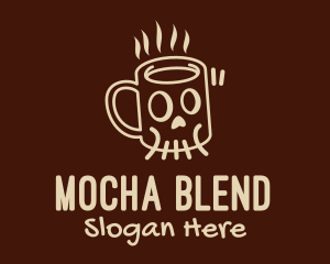 Skull Coffee Mug  logo design