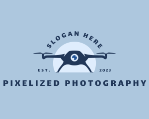 Drone Camera Security logo design