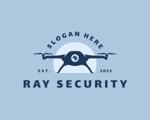 Drone Camera Security logo design