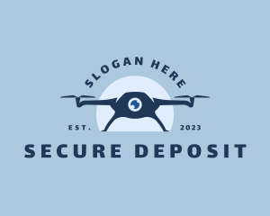 Drone Camera Security logo design