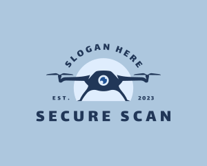 Drone Camera Security logo design